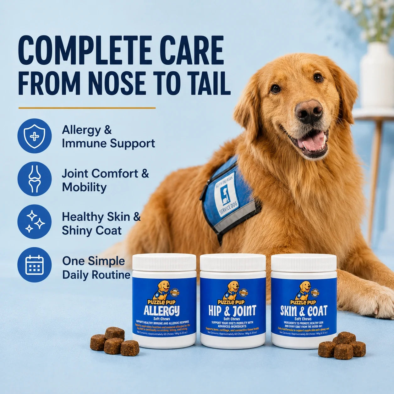 Complete Care Bundle benefits from nose to tail