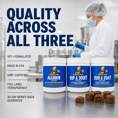 PuzzlePup supplement quality and manufacturing standards