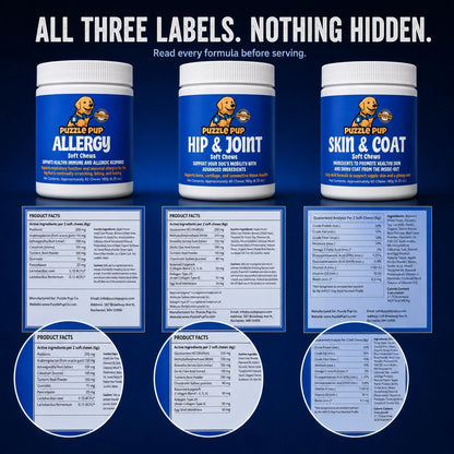 Complete Care Bundle product labels and Supplement Facts
