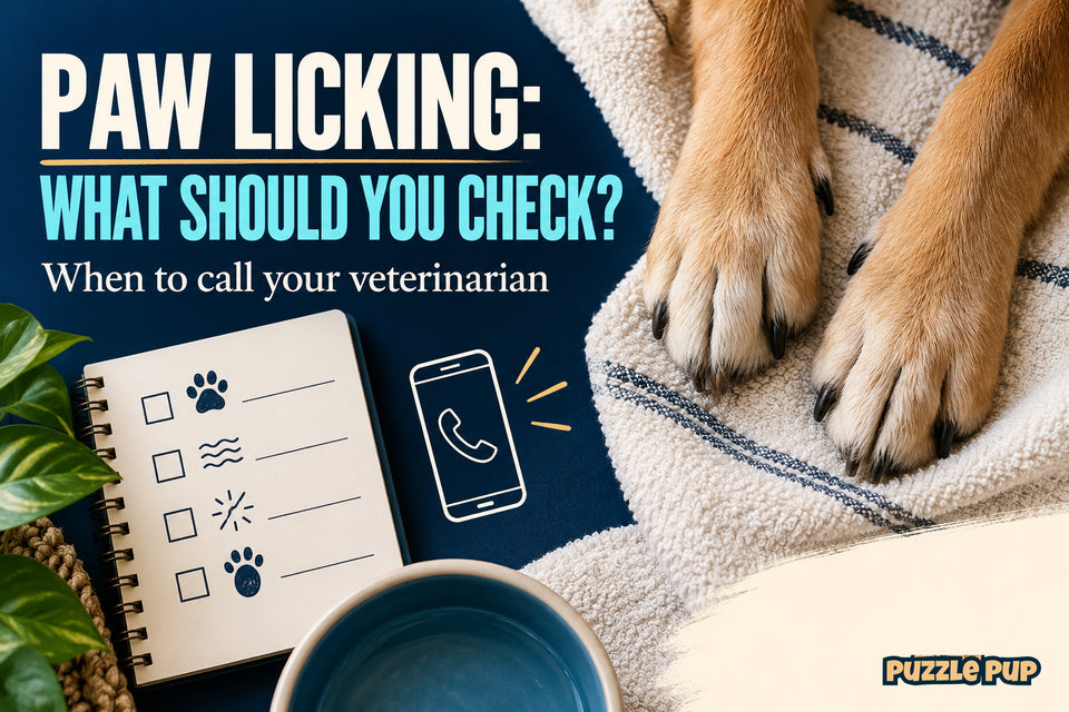 Editorial cover: PAW LICKING: WHAT SHOULD YOU CHECK? When to call your veterinarian