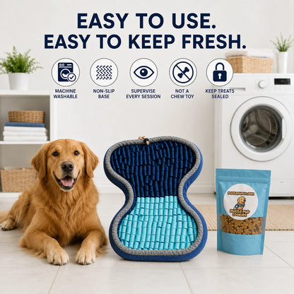 PuzzlePup Snuffle Mat care and safety instructions