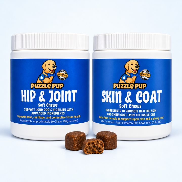 Two-jar box example: one Hip & Joint jar and one Skin & Coat jar