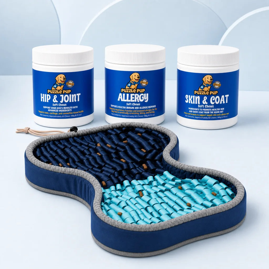 PuzzlePup SmartMat with Allergy, Hip and Joint, and Skin and Coat soft chews